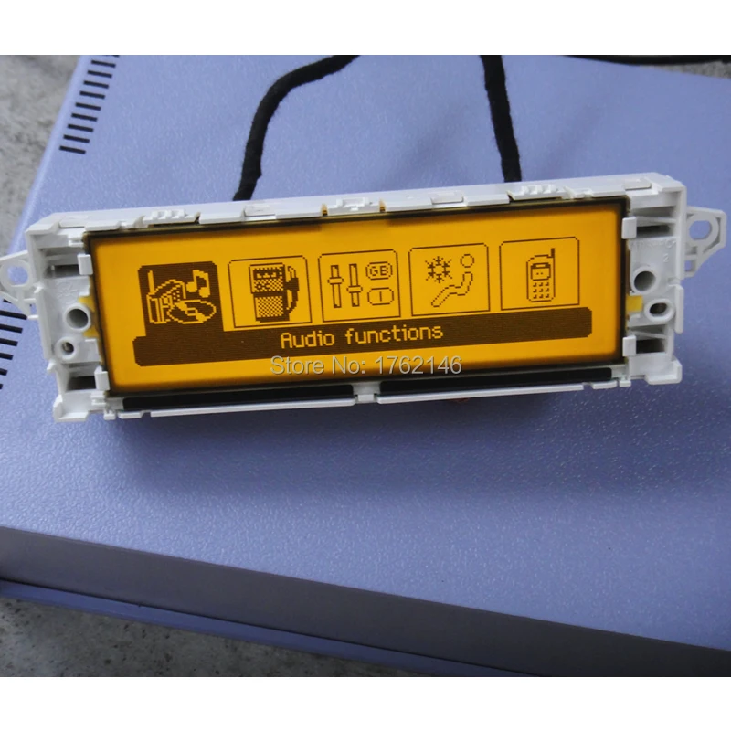 Оригинальный Автомобильный желтый дисплей экран поддержка USB Bluetooth 2 зоны