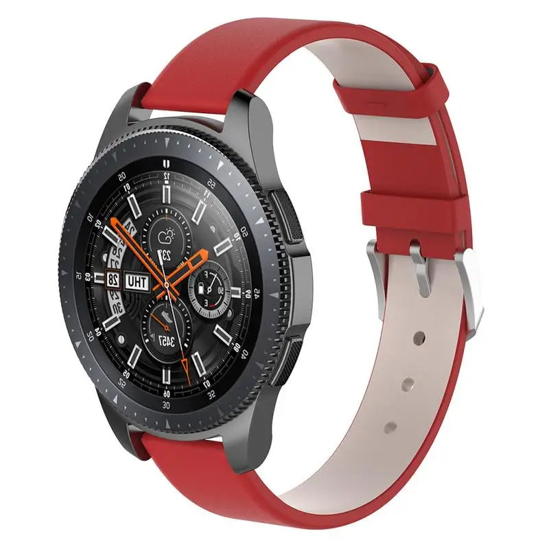 Высококачественный кожаный ремешок для смарт-часов 20 мм 22 Samsung Galaxy Watch S4 SM-R810 42 SM-R800