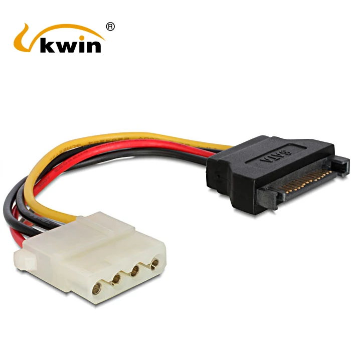 Кабель питания VKWIN SATA для IDE 15 Pin Female Molex 4 Male Adapter Extension Hard Drive кабель