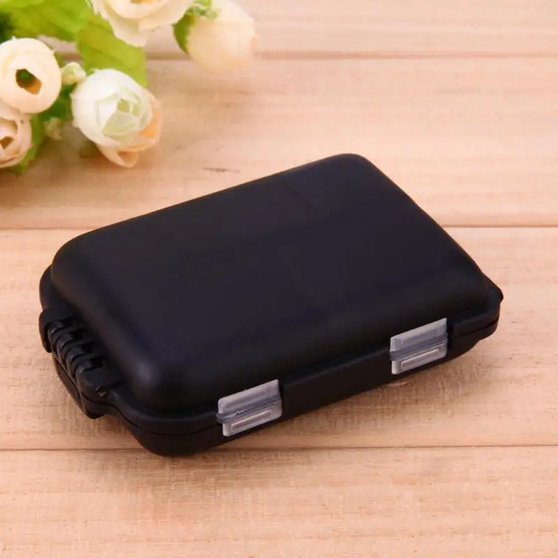 10 Compartments Fishing Tackle Box Lure Spoon Hook Rig Bait Plastic Storage Case Accessory Square Fishhook | Спорт и развлечения
