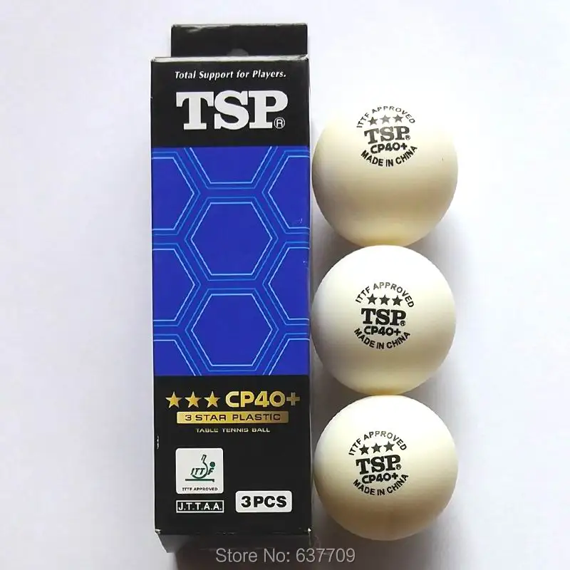 Оригинальный TSP пластиковый мяч для настольного тенниса 40 + 3 звезды CP40