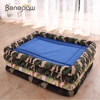 benepaw waterproof pet dog cooling mat dust proof camouflage small medium large dog beds mats bite resistant puppy crate cushion