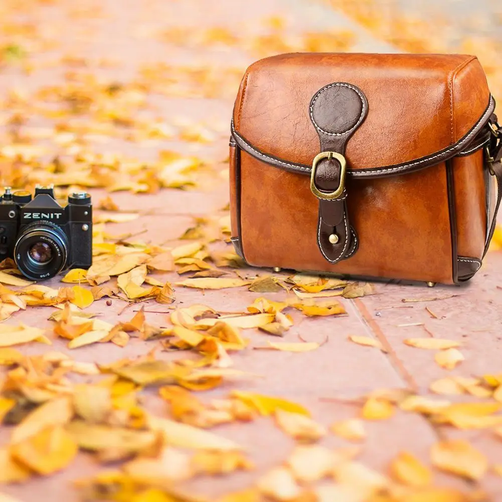 Винтажная сумка для камеры на плечо DSLR со съемными вставками водонепроницаемый