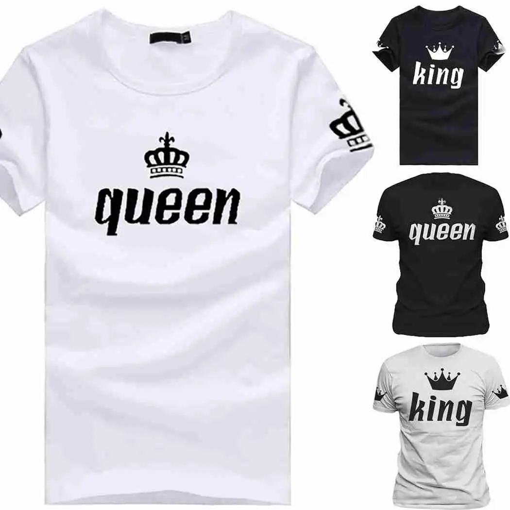 Женская и мужская повседневная футболка с коротким рукавом Повседневная