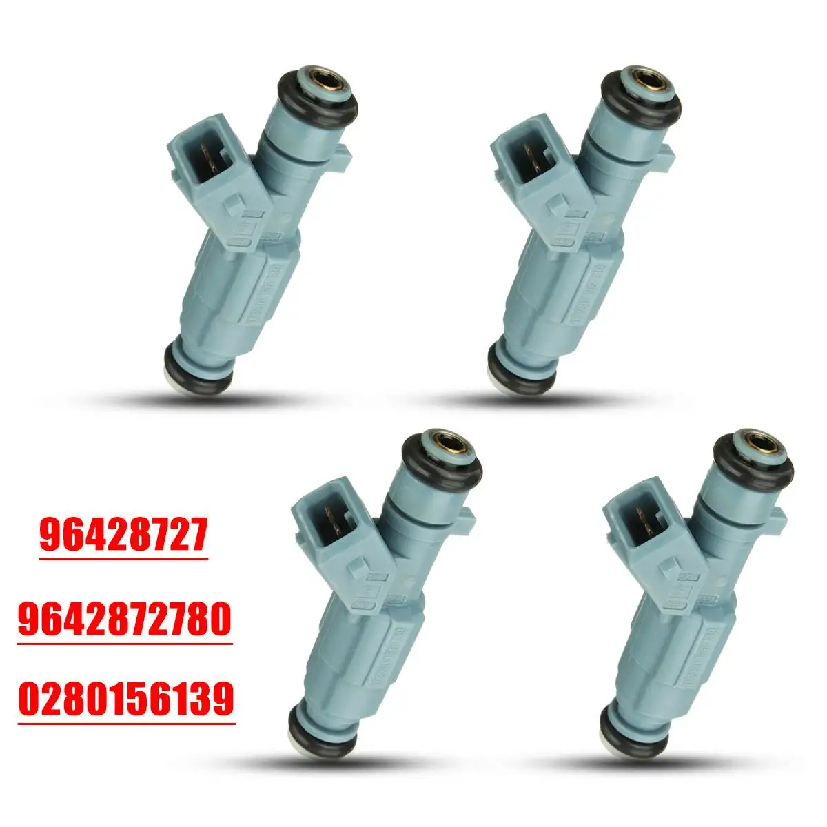 Топливный инжектор для автомобиля 4 шт. Peugeot 206 307CC Citroen C4 2003 2010 1984F3 0280156139|Топливный