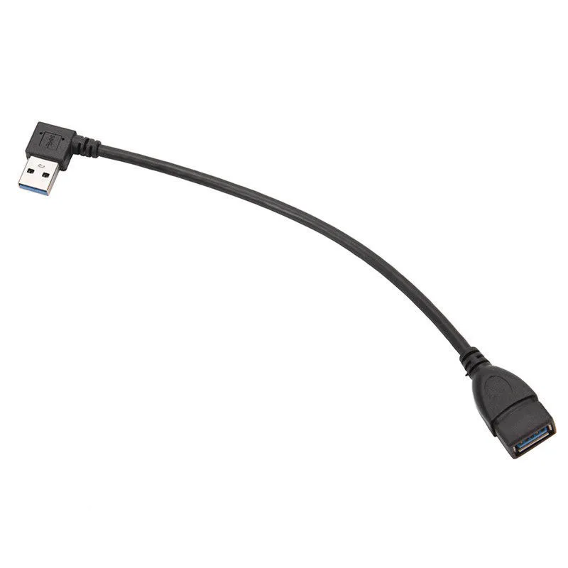 Usb 3 0 угол 90 градусов удлинитель Кабель адаптер Папа-мама шнур для передачи данных