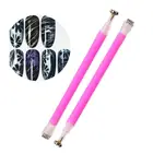 Магнитная ручка для дизайна ногтей, двойная головка, цветущая слива, для самостоятельной сборки, волшебный 3D УФ Магнитный Гель-лак, кошачий глаз, аксессуары для красоты ногтей