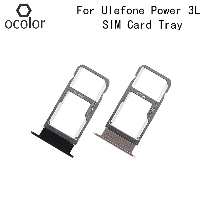 Ocolor для Ulefone Power 3L слот SIM-карты SD-карты лоток держатель адаптер в сборе запасные