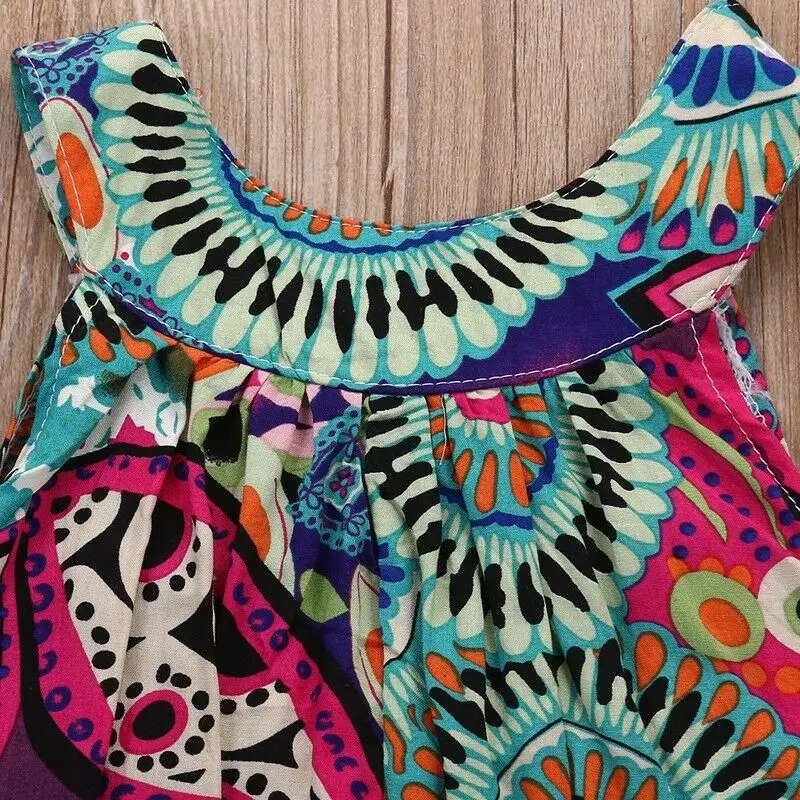 Fashion Toddler Kid Baby Girls Summer Crochet Dresses Princess Party Pageant Sleeveless Kids Girl Clothes | Детская одежда и обувь