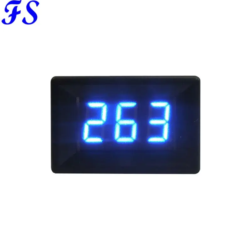 Цифровой светодиодный вольтметр YB21 постоянный ток 0 10 В 30 100 в 300 600 3 проводной