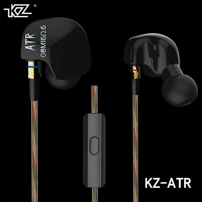 KZ ATR спортивные стерео Hifi наушники для мобильного телефона диджея бас гарнитура