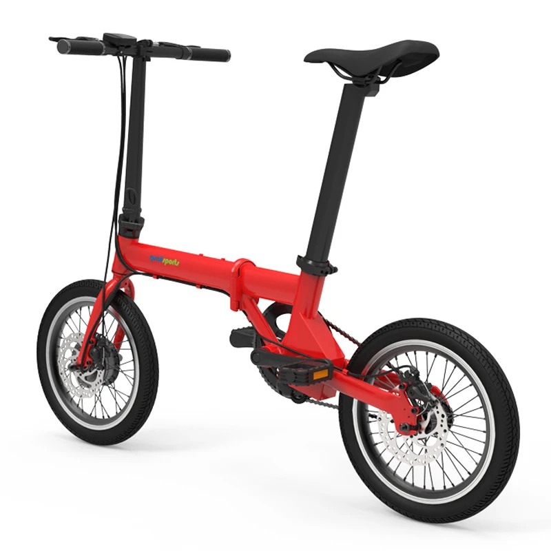 Bestellen Tragbare Elektrische Fahrrad Zwei Räder Elektro-scooter 16 Zoll 250W 36V Mini Falten Elektro-bike Fahrrad Für Erwachsene