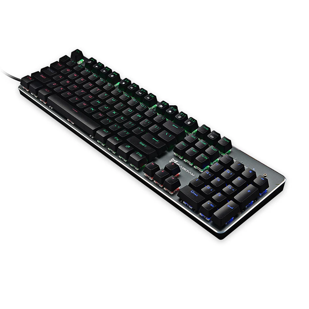 SUNSONNY S-J1 проводной Механическая игровая клавиатура светодиодный Подсветка 104