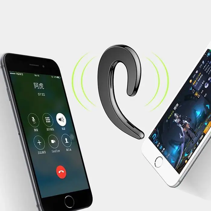 Гарнитура с костной проводимостью ушной крючок беспроводной Bluetooth Повседневный