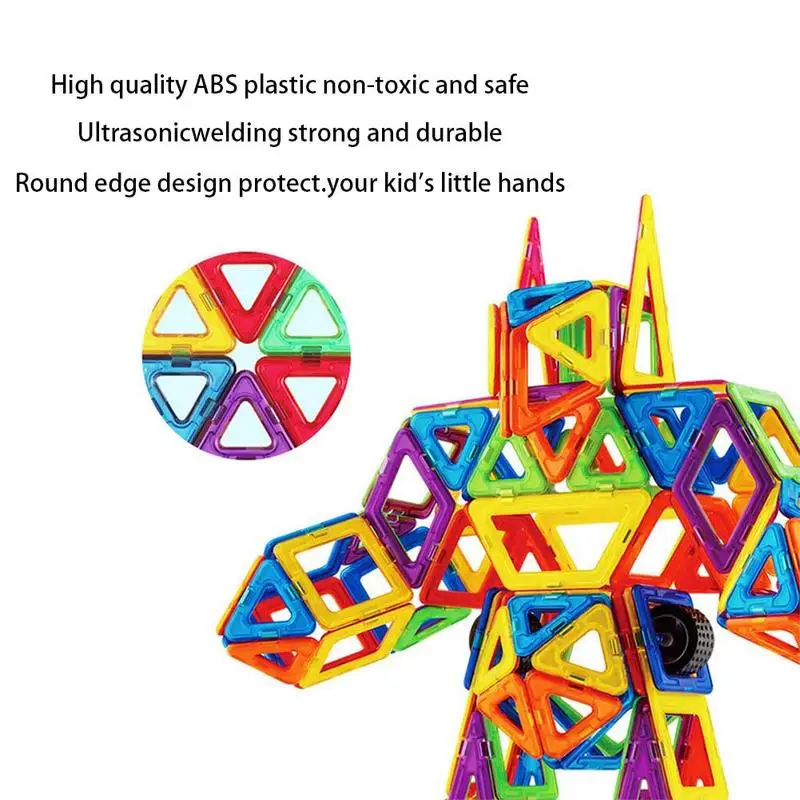 

105pcs Blocks Magnetic Designer Construction Set Model & Building Toy Plastic Magnetic Blocks Educational Toys For Kids Gift