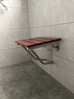 high quality folding shower seat bathroom shower seat wall mounted relaxation shower chair solid wood shower folding seat