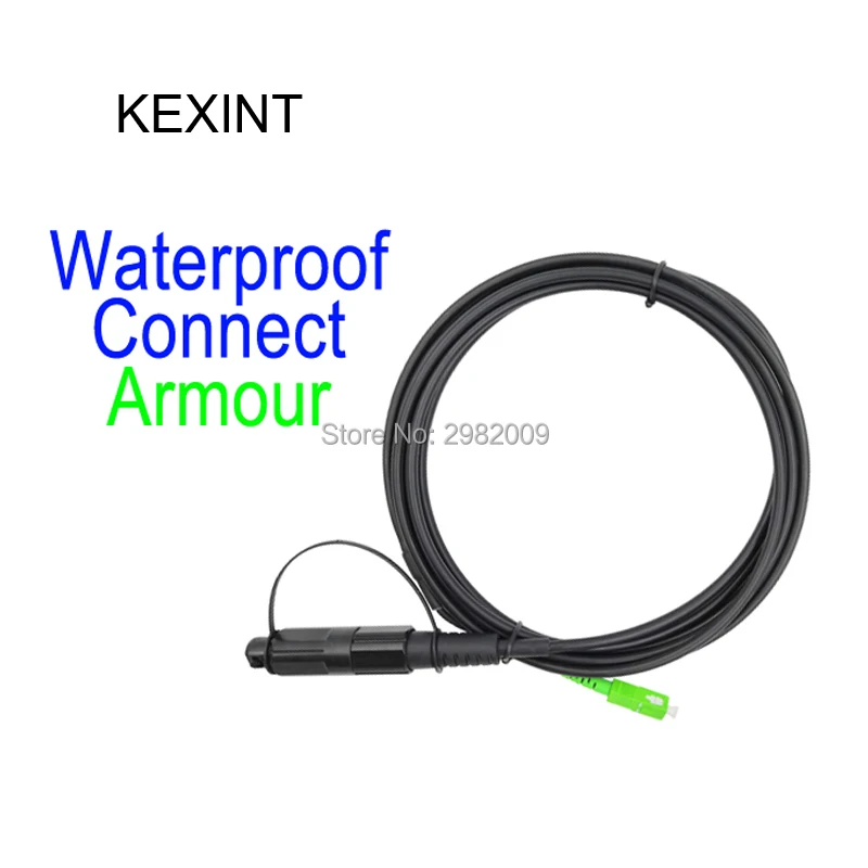 KEXINT Corning для водонепроницаемой патчи Стандартная защита 3 м с разъемом SC/APC / 5 шт.