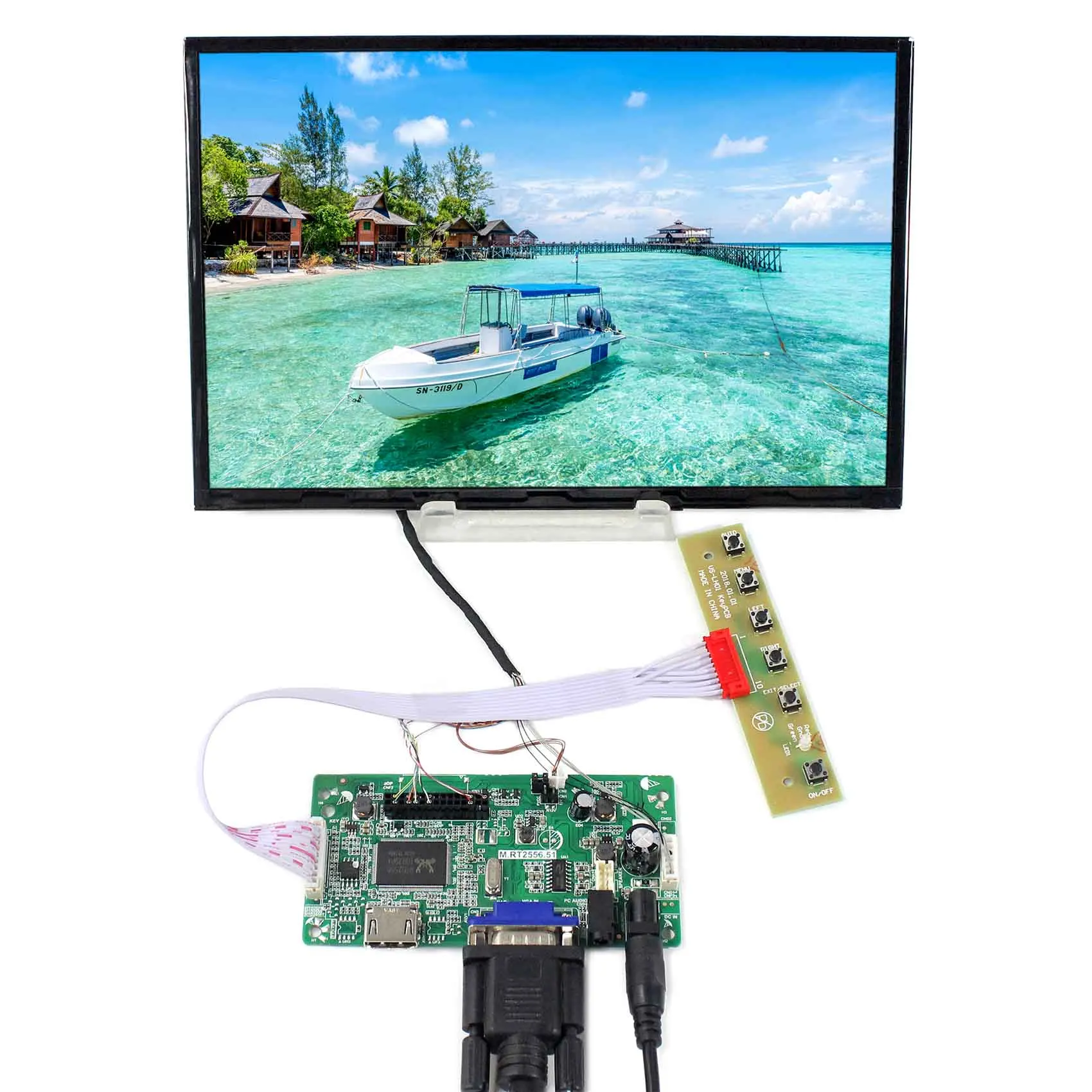 Фото 10 1 дюймовый 1920X120 0 ЖК-экран IPS B101UAN01.C с HD MI VGA ЖК-контроллер | Электроника