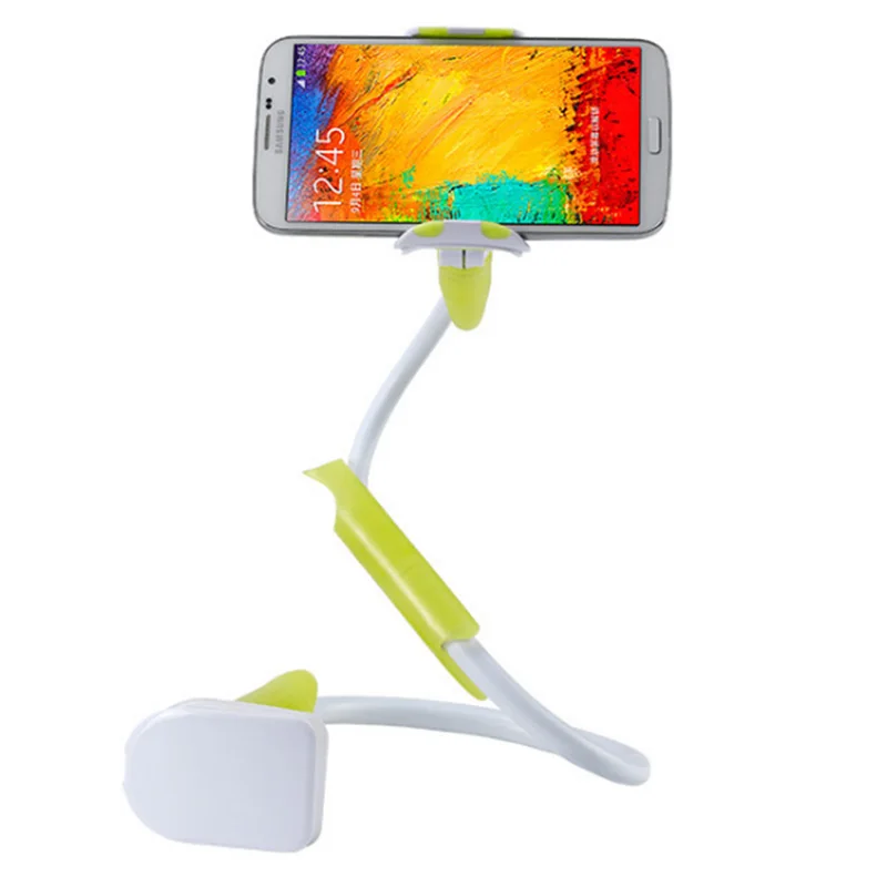 

Cell Phone Clip Holder, Gooseneck Clamp Universal Lazy Mount Flexible Long Arm Bracket for 3.5-6.3 Phones Mobile Stand for Bed,