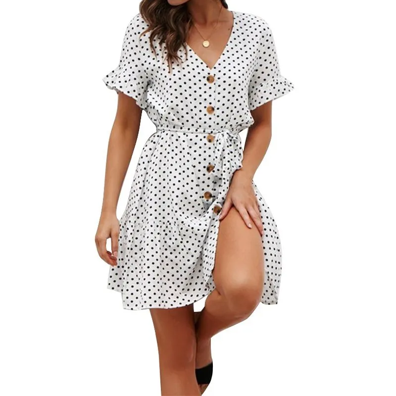 ENXI Chiffon Dot Maternity Dress Summer Wear 2019 New Fashion Premama Dresses For Pregnant Women Pregnancy Clothing | Мать и ребенок