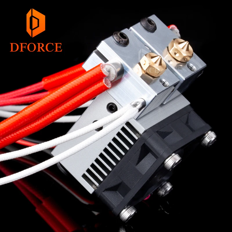 

DFORCE многоэкструзионная двойная экструзия охлаждающая Chimera + 2 в 2 OUT для 3D принтера для V6 hotend обновление аксессуаров