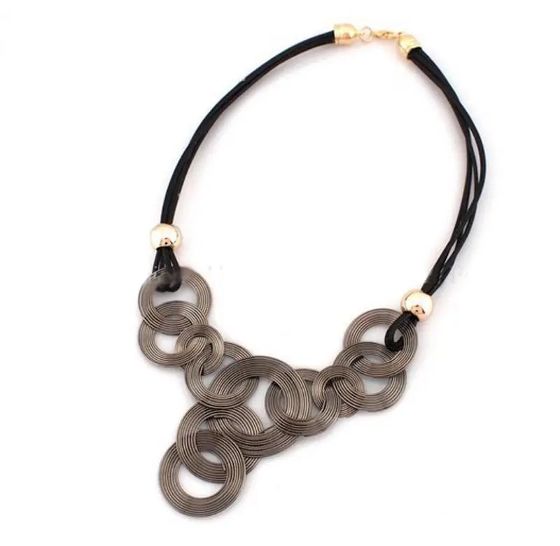 Women Choker Necklace Statement Jewelry Fashion Bib Chunky Pendant Chain Crystal Necklaces Gifts |