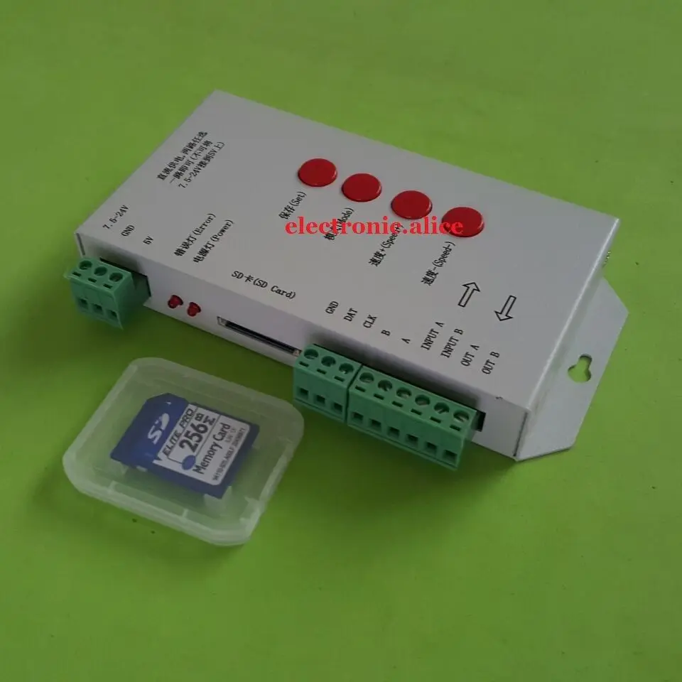 50pcs-250PCS WS2811 RGB Full Color Pixels 12mm Addressable LED String+T1000S Controlle |