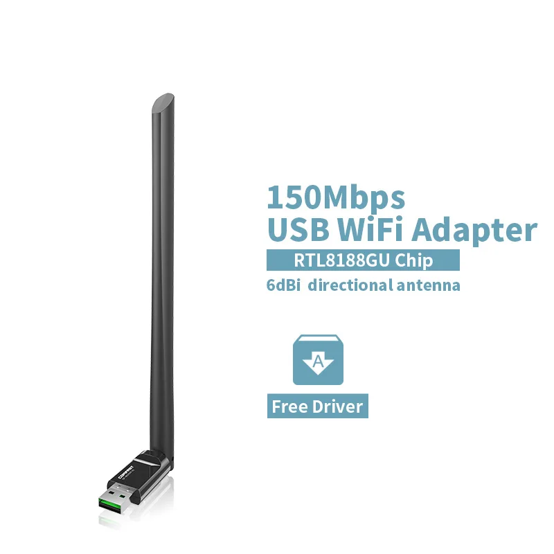 COMFAST Бесплатный драйвер Usb Wifi Беспроводная ПК сетевая карта 150 Мбит/с мини адаптер