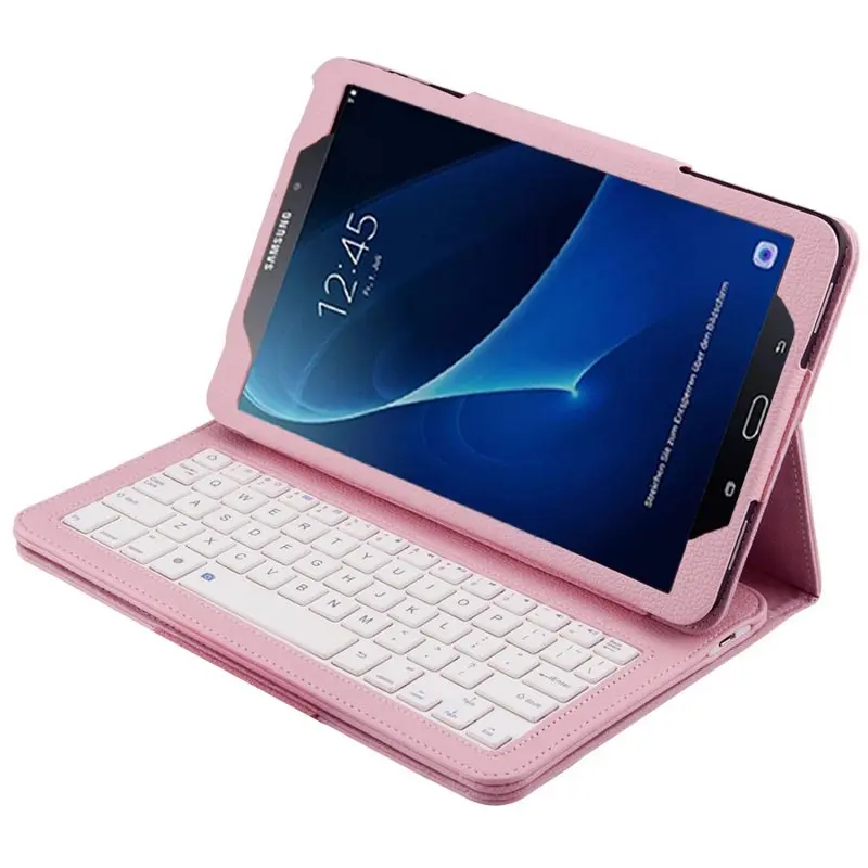 

Detachable Wireless Bluetooth Keyboard Case for Samsung Galaxy Tab A A6 10.1 2016 T580 T585 T580N T585N Stand Funda Cover + Flim