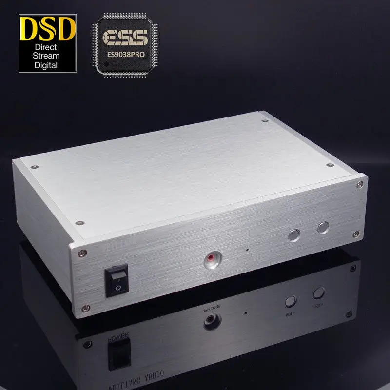 Новый ES9038PRO DAC асинхронный USB декодер 384 K DSD256 + усилитель для наушников|Усилители