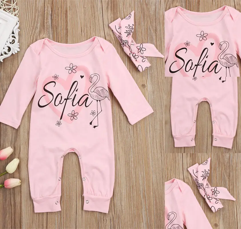 

Emmababy Fashion Girl Jumpsuits Toddler Baby Girls Cotton Romper Long Sleeve Jumpsuit Headband Outfits Clothes Set