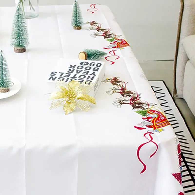 

Christmas Tablecloth Christmas Party Decoration Christmas Table Cloth Hotel Table Christmas Table Cloth Decoration For Home Supp