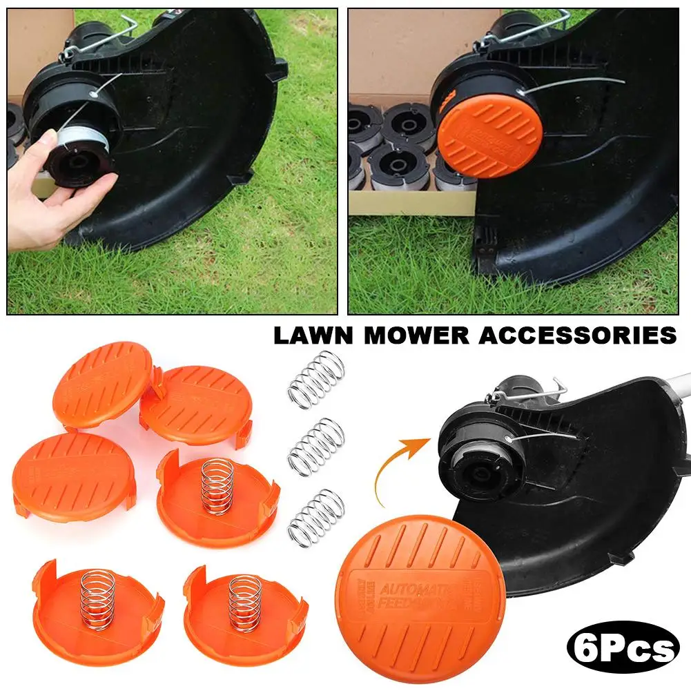 

6PCS Mower Replacement Spool Cap Spring For AFS Trimmer Spool Strong And Durable