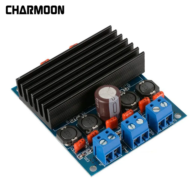 Высокомощная плата цифрового усилителя TDA7492 класса D 2x50 Вт Плата с радиатором