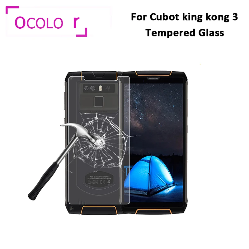 Ocolor для Cubot king kong 3 Закаленное Стекло 9H 5 дюймов Защитная пленка экрана 3|Защитные