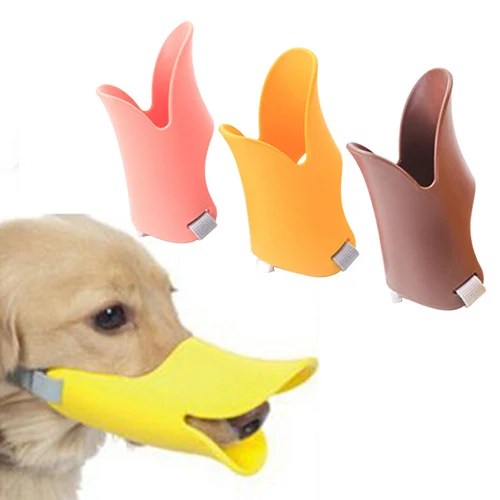 Dog Anti Bite Duck Mouth Shape Cover Silicone Biteproof Pet Muzzle Supplies | Дом и сад