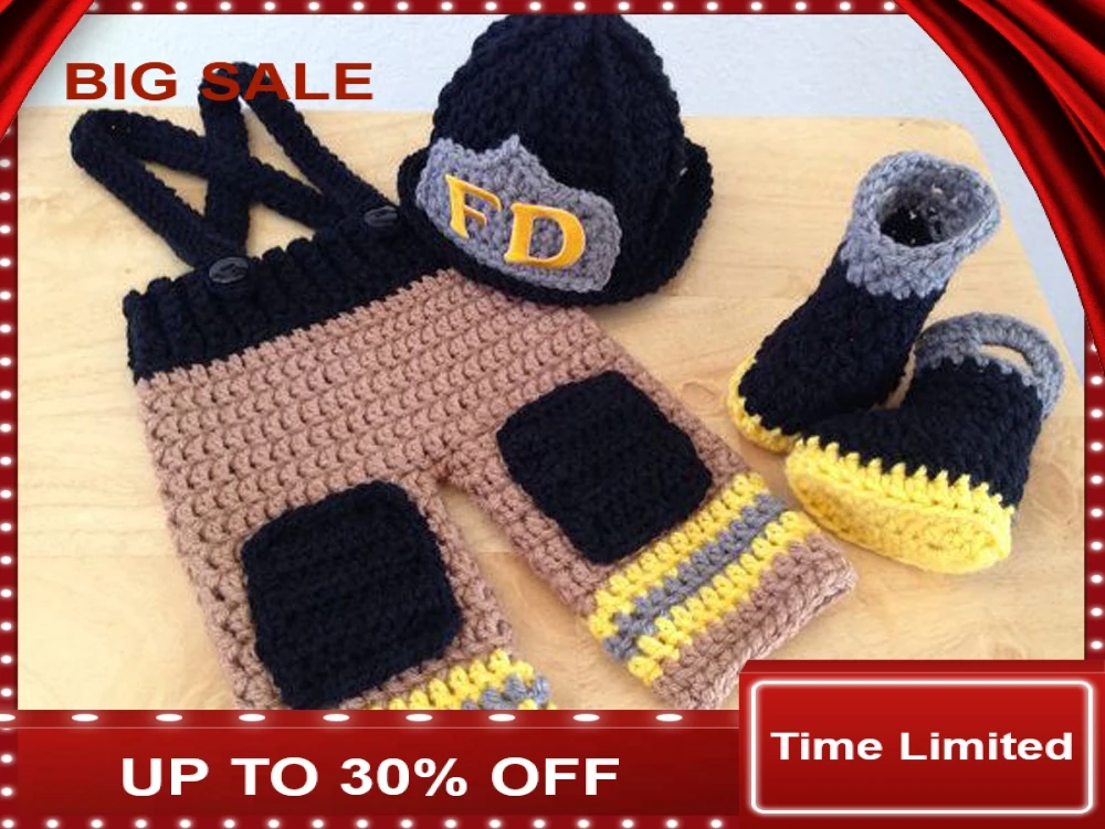 

Baby Boy Crochet Newsboy Outfits Newborn Baby Knitted Photo Photography Props Crochet Hat Pants shose set 1set brown Color