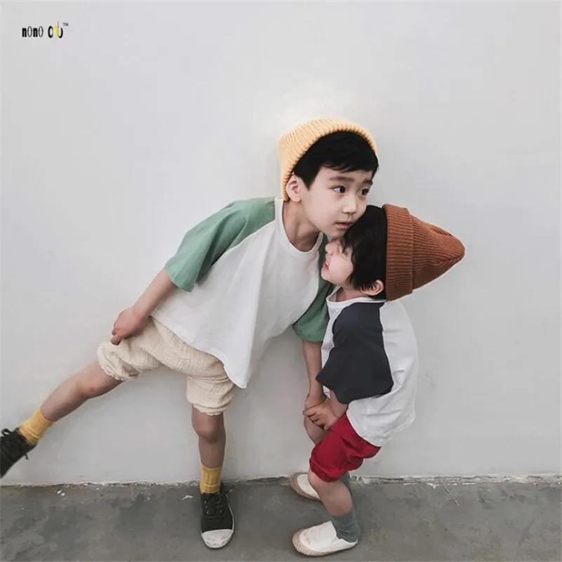 Детская одежда футболка для мальчиков летняя повседневная с короткими рукавами