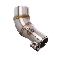 motorcycle exhaust middle mid link pipe connector muffler link pipe for yamaha yzf r3 r30 r25 2013
