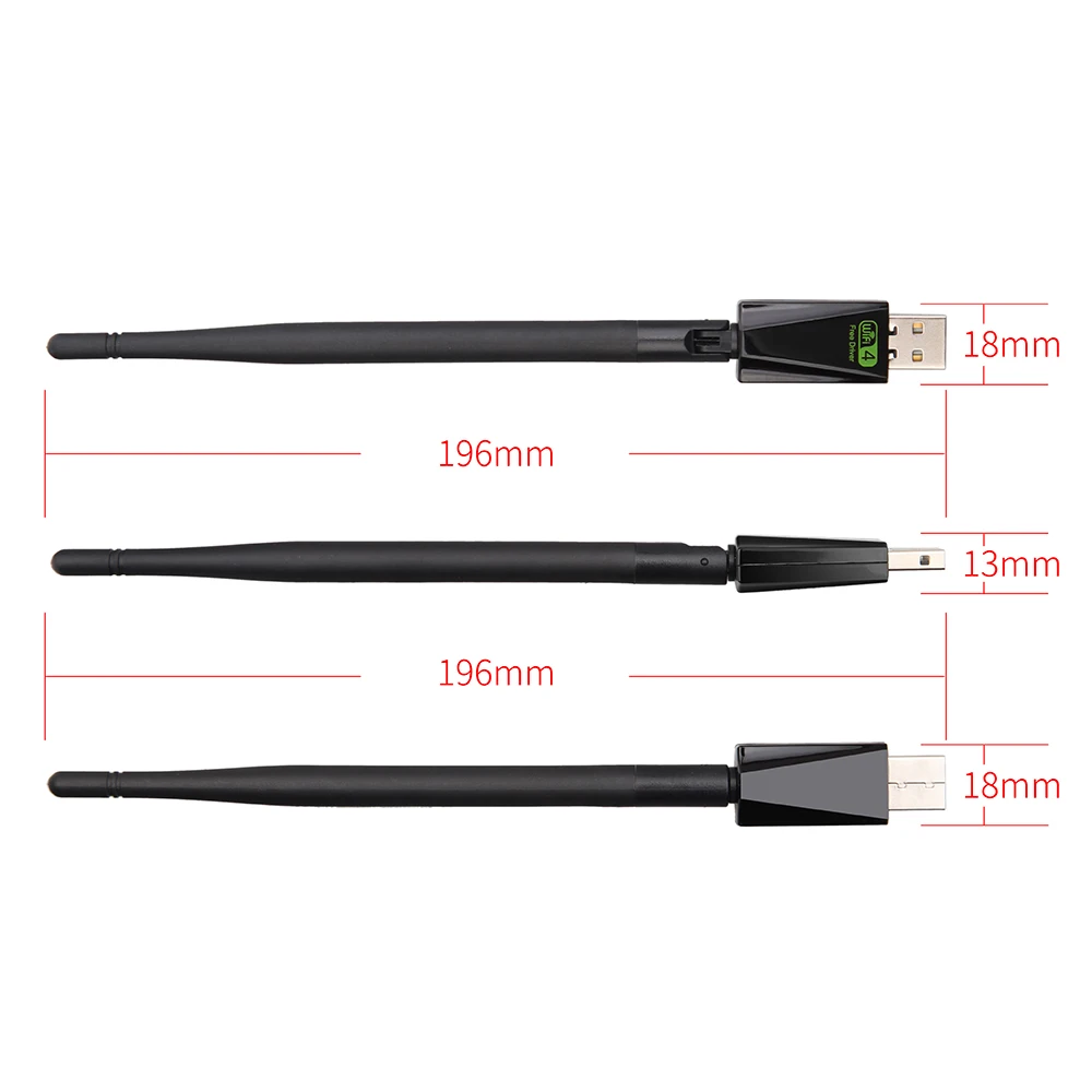 

Kebidu 150Mbps Wireless USB Network Card RTL8188GU 802.11b/n/g High Speed WiFi LAN Adapter WiFi Antenna Receiver Free Driver