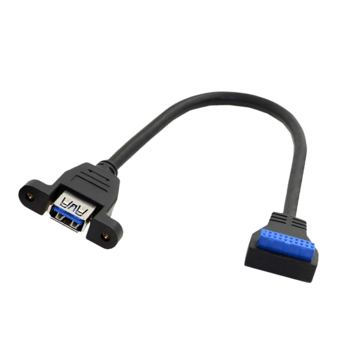 AAAJ USB 3 0 одиночный порт A женский винтовой Тип крепления для угловой материнской