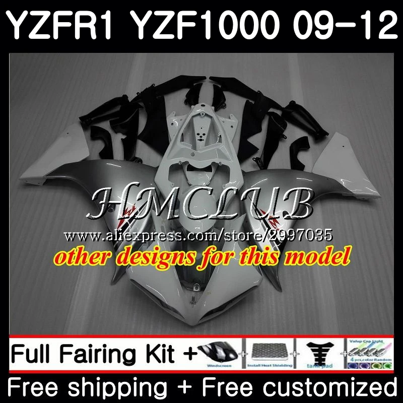 Bodys для YAMAHA YZF 1000 R1 2009 2010 2011 2012 9HC4 R 1 YZF1000 новая синяя рамка YZFR1 09 10 11 12