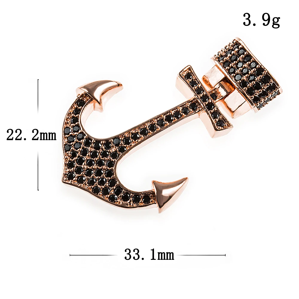 22*33 мм Высокое качество Медь кубический цирконий ювелирные изделия браслет