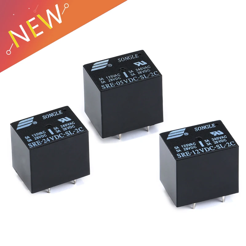

5 шт. реле SRE-05VDC-SL-2C SRE-12VDC-SL-2C SRE-24VDC-SL-2C 5 В 12 В 24 В 3A 240 В переменного тока 8-контактные реле Relais