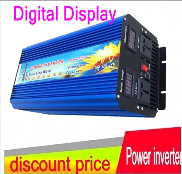 5000 W инвертор с чистым синусом Вт Чистая синусоида Инвертор 24 v 240 60 Гц источник