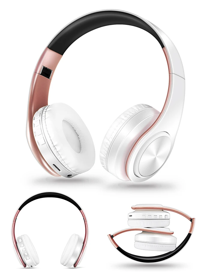 Hi Fi стереонаушники bluetooth наушники Музыкальная гарнитура FM и поддержка sd карты с
