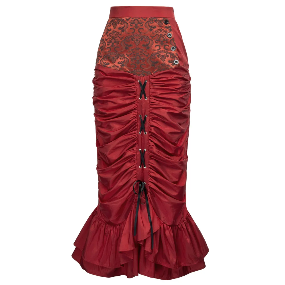 Распродажа Женская винтажная викторианская готика стимпанк эластичная талия