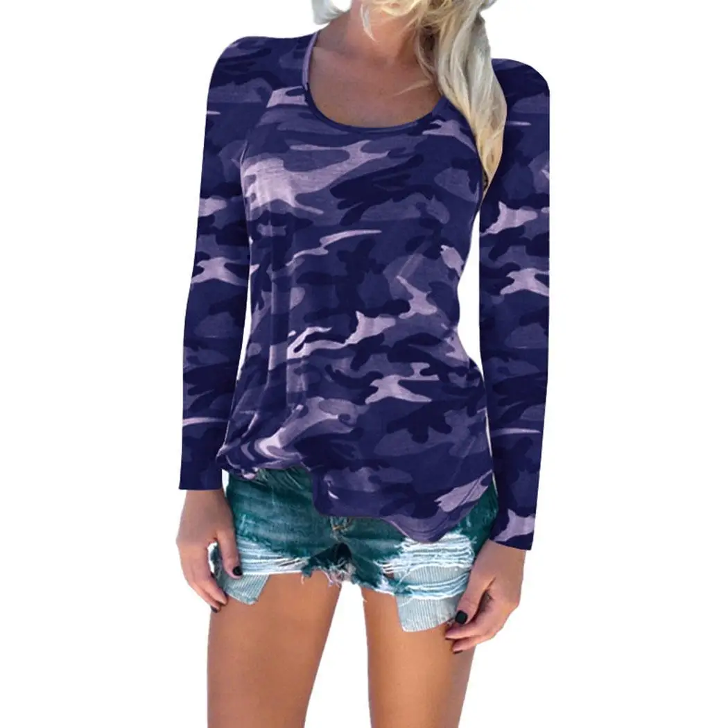 Новая модная женская повседневная с круглым вырезом Длинная Обычная посадка