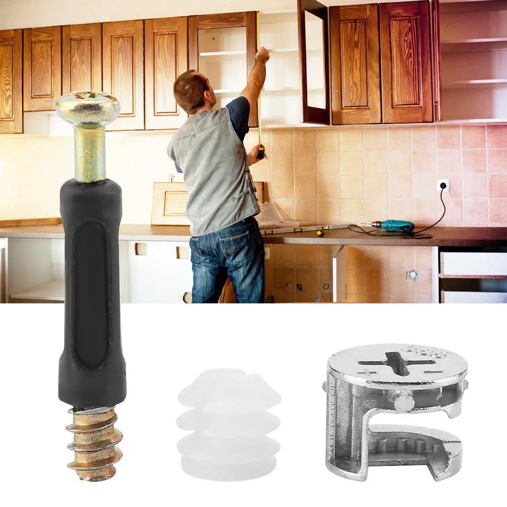 Утолщенный крепкий мебельный крепежный дюбель соединитель Cam замок