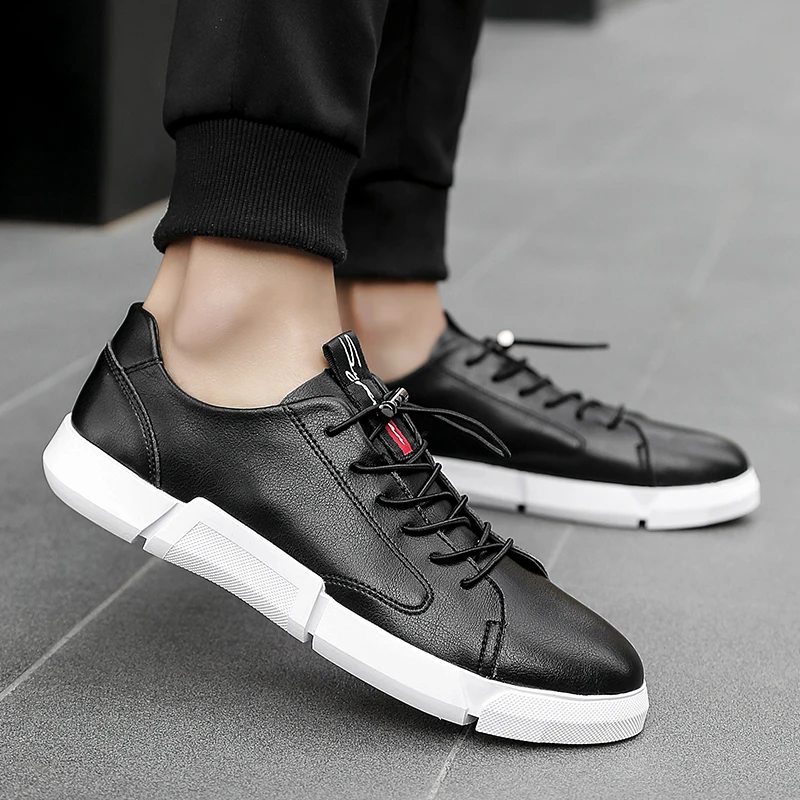 Genuine Leather men Shoes fashion Men casual designer brand man sneakers spring autumn Waterproof lace up oxfords shoes k3 | Обувь